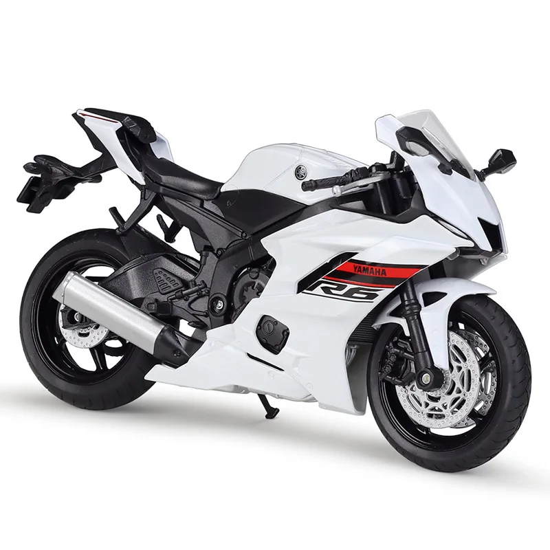 Welly 1:12 2020 YZF-R6 YZFR6 Motorcycle Models Alloy Model Motor Bike Miniature Race Toy For Gift Collection