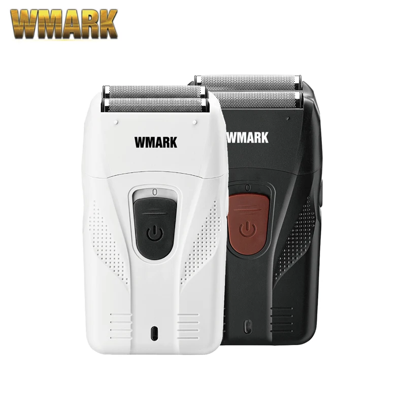 WMARK New NG-987 Barber Shaver Shaper Electric Shaver Beard USB Electric Razor For Oil Head Shaving Machine Push White