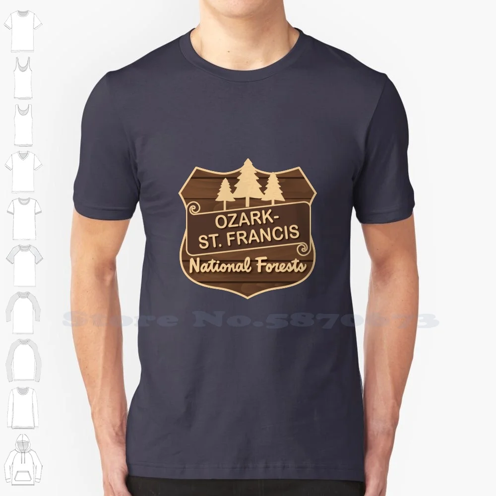 - St. Francis National Forests Sticker , Gift , Shirt And Mug ( B ) 100% Cotton T-Shirt National Forest St Francis Forest