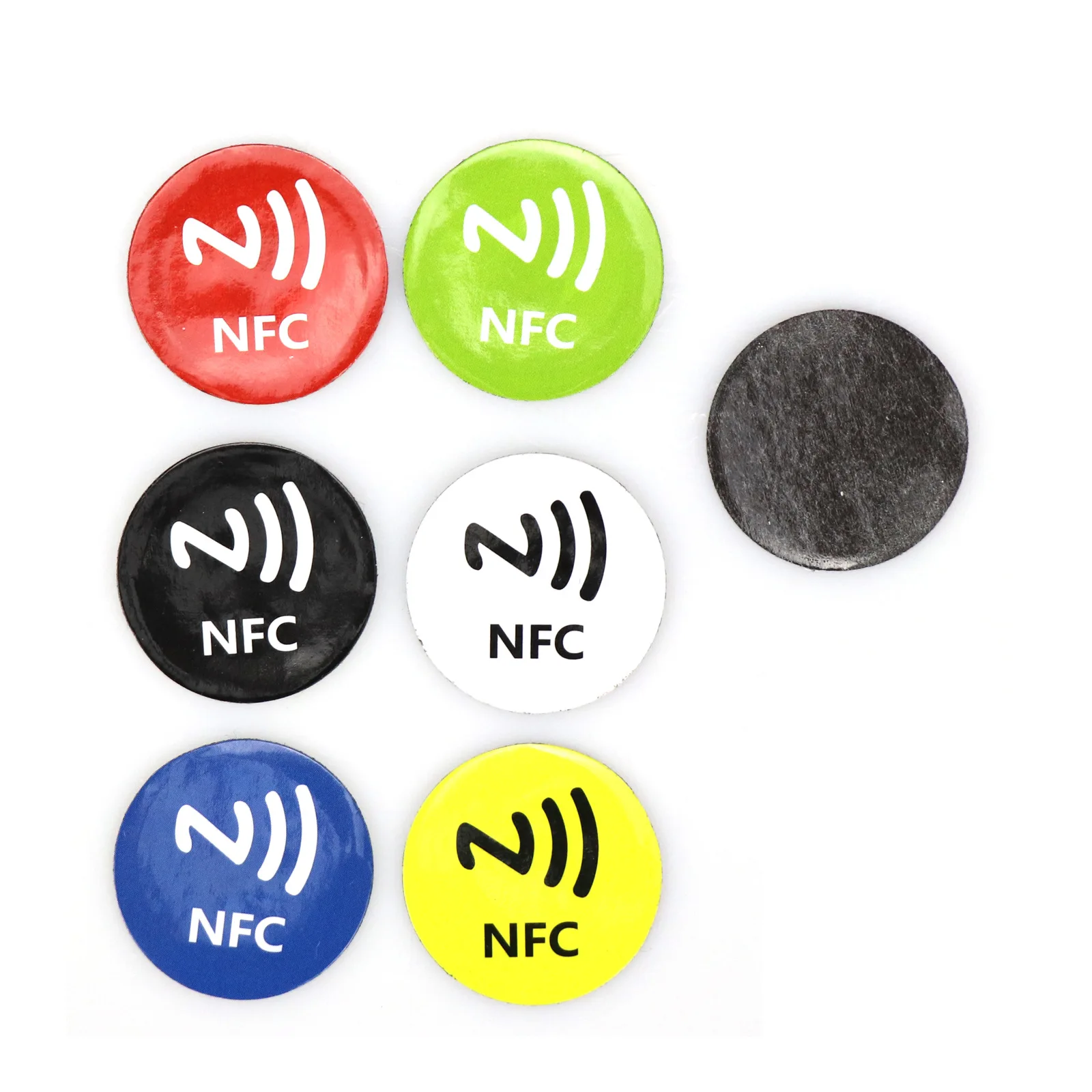 NFC Sticker*6pcs One Touch, Multi-screen Collaborative Self-adhesive Patch, Mobile Phone Electronic Label Smart