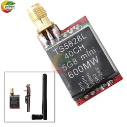 TS5828L 40CH 5.8G Transmitter TS5828 TS5828L FPV5.8G40CH 600mW 190mA/12V Transmitter With RP-SMA Antenna