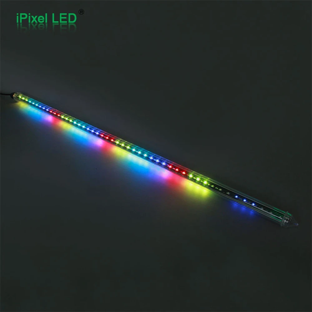 عيد الميلاد الديكور DMX 512 RGB LED ثلاثية الأبعاد أنبوب مع 360 درجة قضيب بكسل