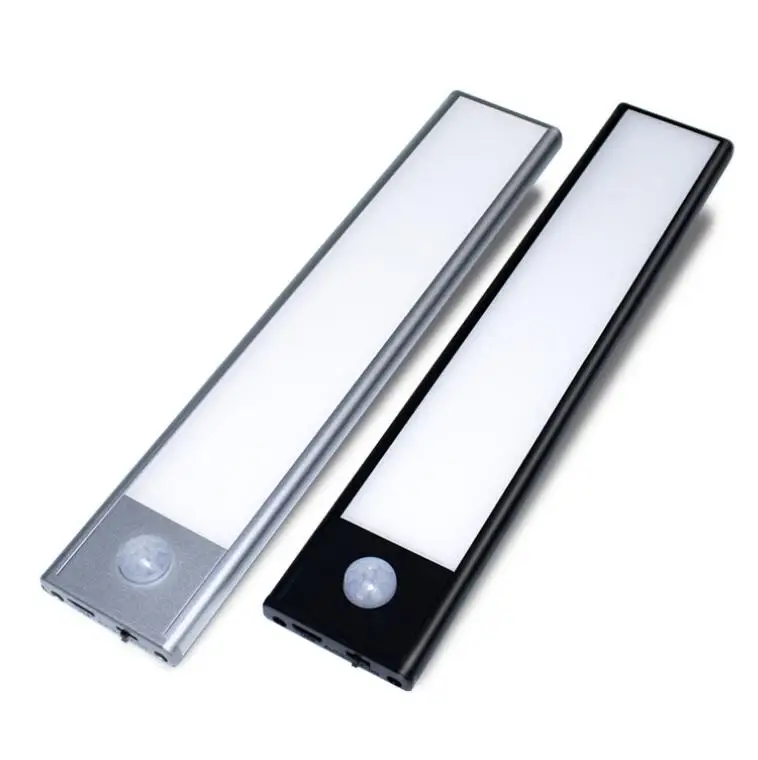 

20/40/60CM Under Cabinet Light PIR Motion Sensor Thermal LED USB Rechargeable Ultra thin Aluminum Shell Lamp Night Light