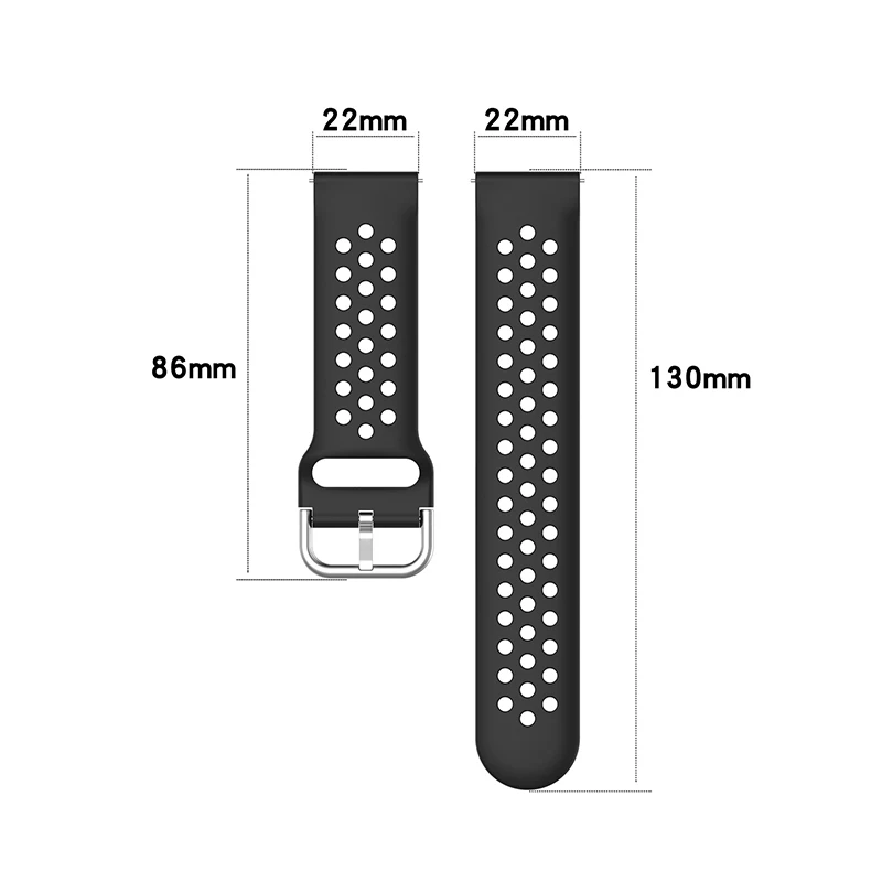 22mm TPE Watch Band Strap for Fossil Gen 5 Carlyle,Gen 5 Julianna ,Gen5 Garrett , Gen5 Carlyle HR watchband Bracelet replacement