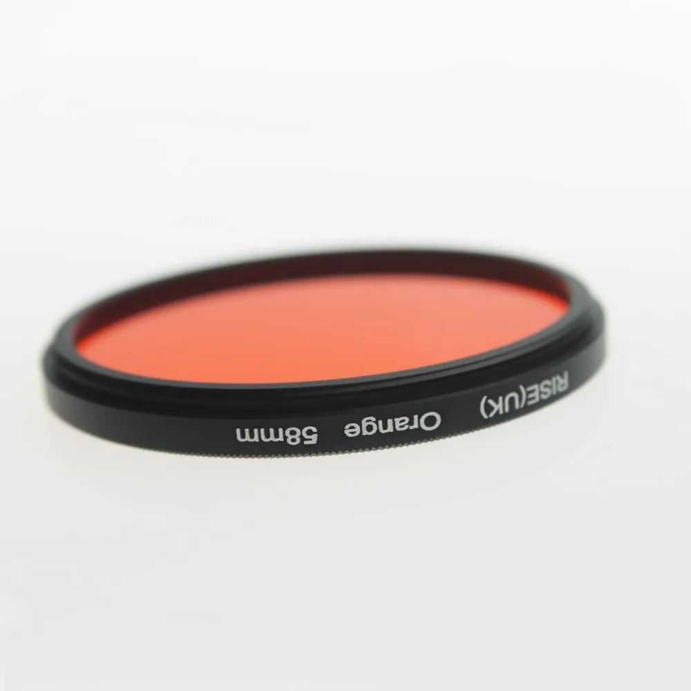 RISE(UK) 58mm Full Color orange Lens Filter for Digital Camera Canon Nikon DSLR SLR