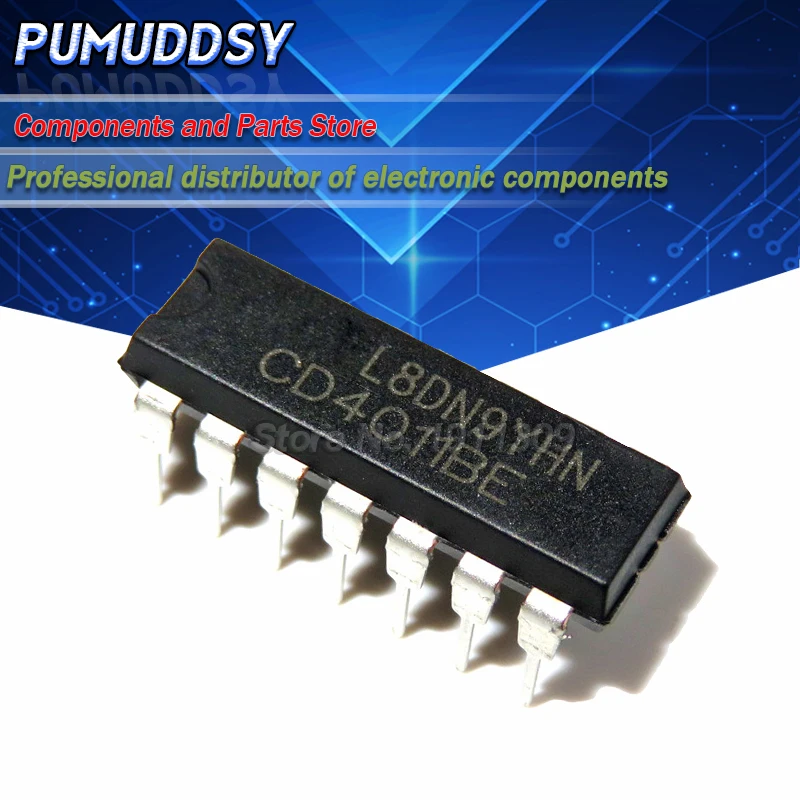 10PCS CD4011BE CD4011 DIP-14 4011 QUAD 2-INPUT NAND GATE IC