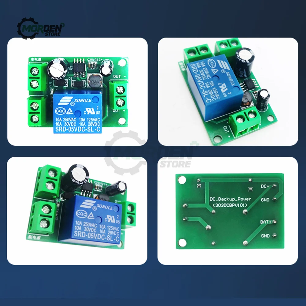 Dual 7-30V  Automatic Switcher Automatic Conversion Module Relay Power Supply for Electrical Appliance Accessories