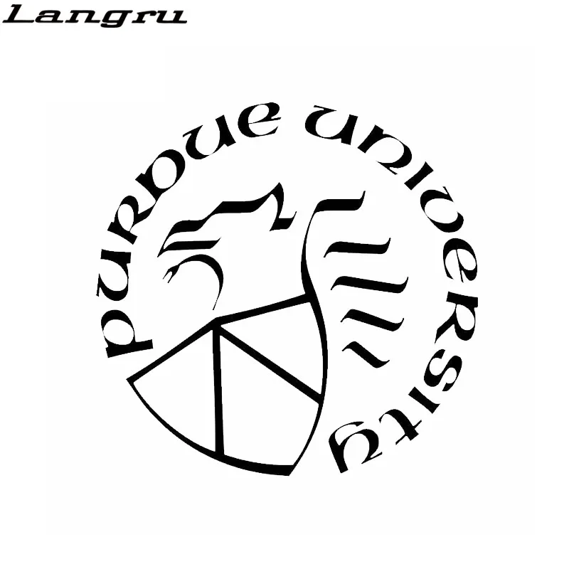 

Langru 16.8CM*16.2CM Funny Purdue University Seal Vinyl Decal Car Sticker Accessories Jdm