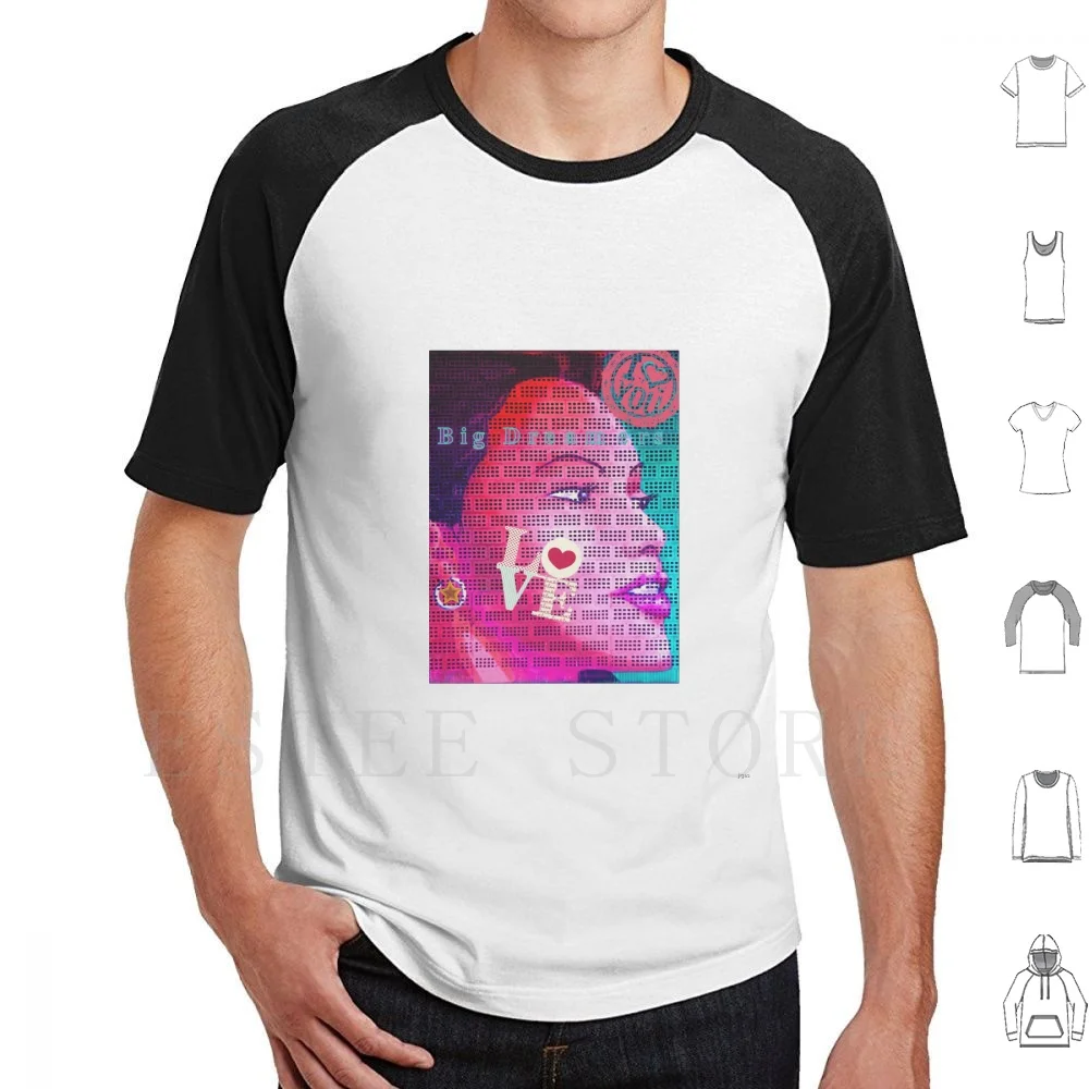 Big Dreamers T Shirt Print Cotton Big Dreamers Dream Colors Love Star Artistic Artist Red Womens Girls Lips