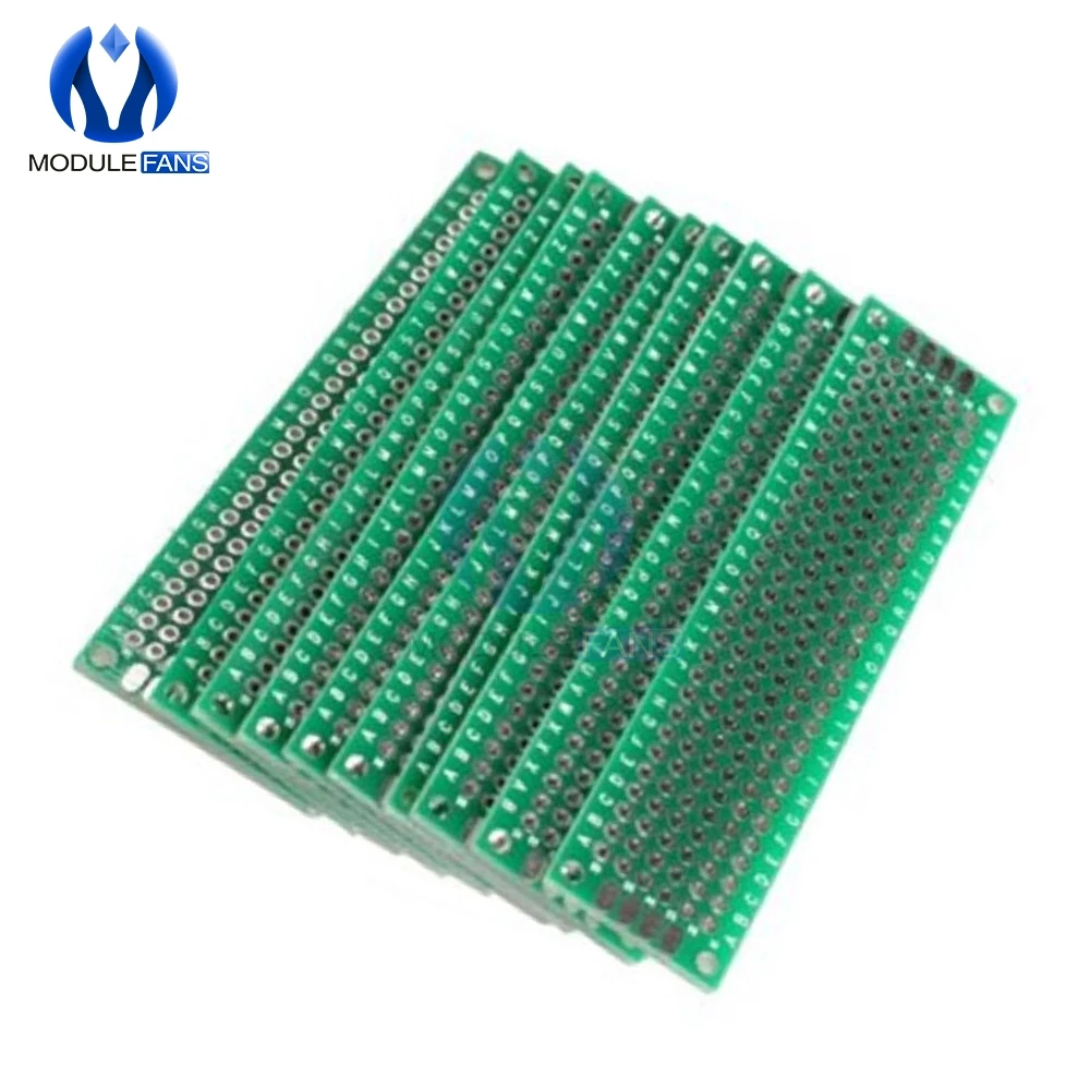 5pcs 2x8 2 X 8 cm 2*8 2x8cm Double Side Prototype Pcb Panel Universal Board Diy Electronic