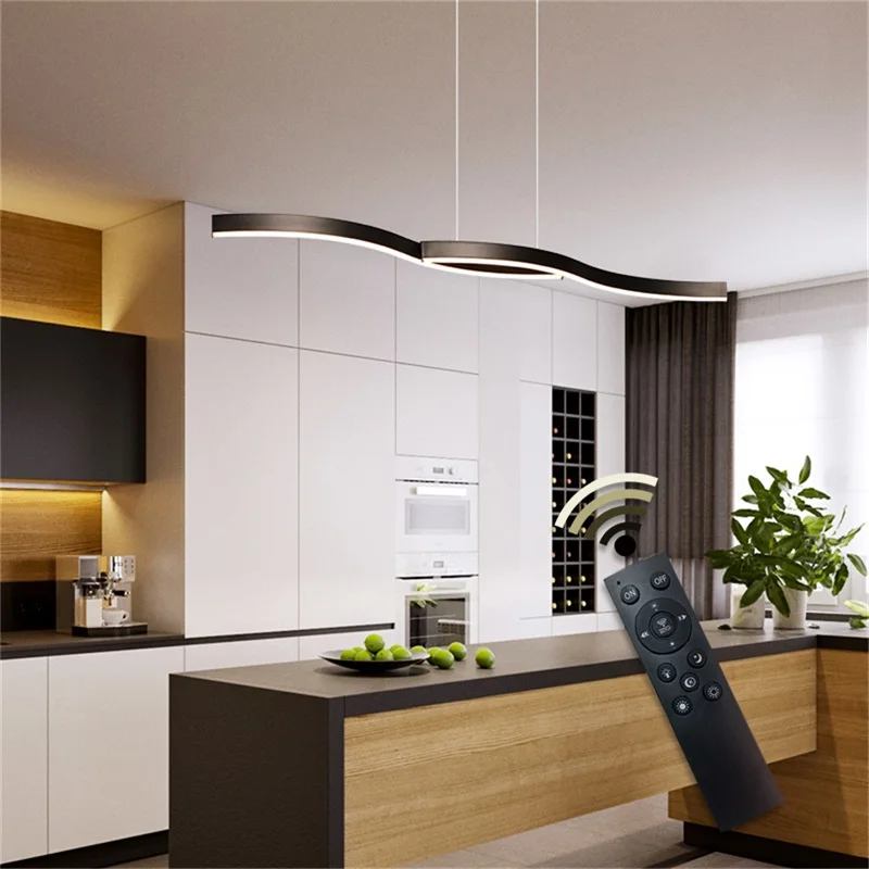 

OUTELA Pendant Lights with Remote Control Dimmable 220V 110V Modern Fixtures Decorative For Home Dining Room Restaurant