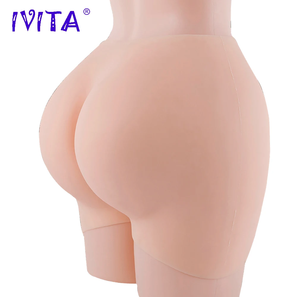 IVITA Fashion Fake Silicone Vagina Hip Enhancer Shorts Panties for Crossdresser Shemale Transgender Drag Queen Shemale Panty