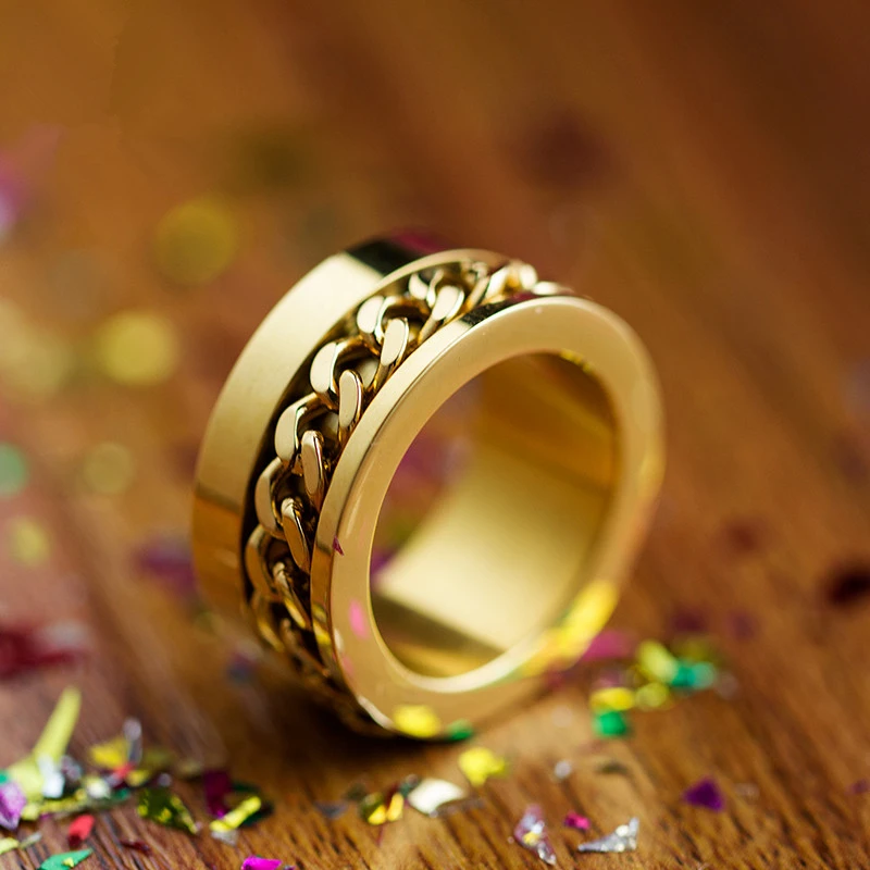 Anillos de boda de acero inoxidable para mujer, joyería Vintage clásica de circón, diseño retorcido, Color dorado, Lima de Perú