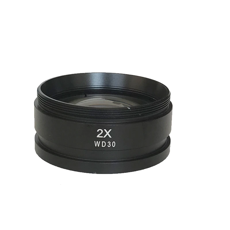 0.3X 0.5X 0.7X 0.75X 1X 1.5X 2.0X Auxiliary Objective Lens For Zoom Stereo Microscope Thread 48mm Trinocular Microscopio Lente