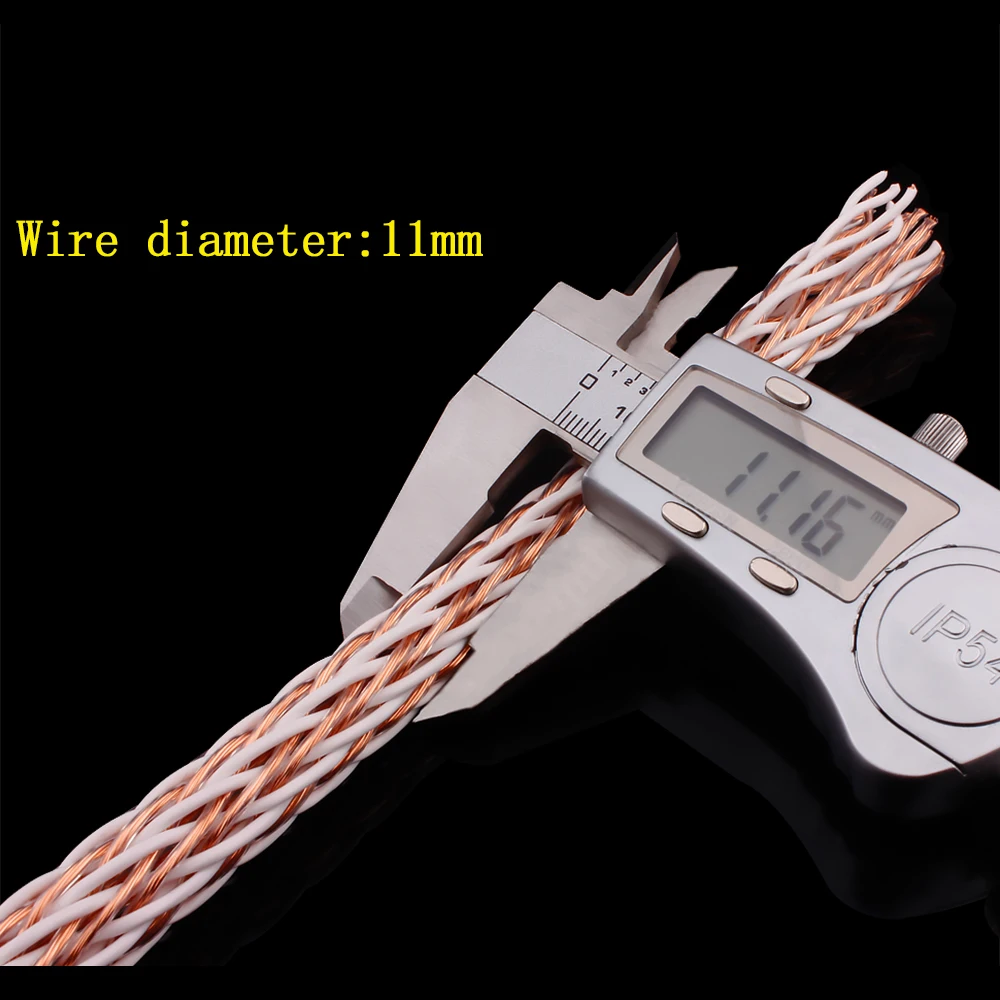 YYAUDIO 12TC kabel skrętny OCC kabel głośnikowy HIFI głośnik Audio przewód zasilający DIY 24 nici