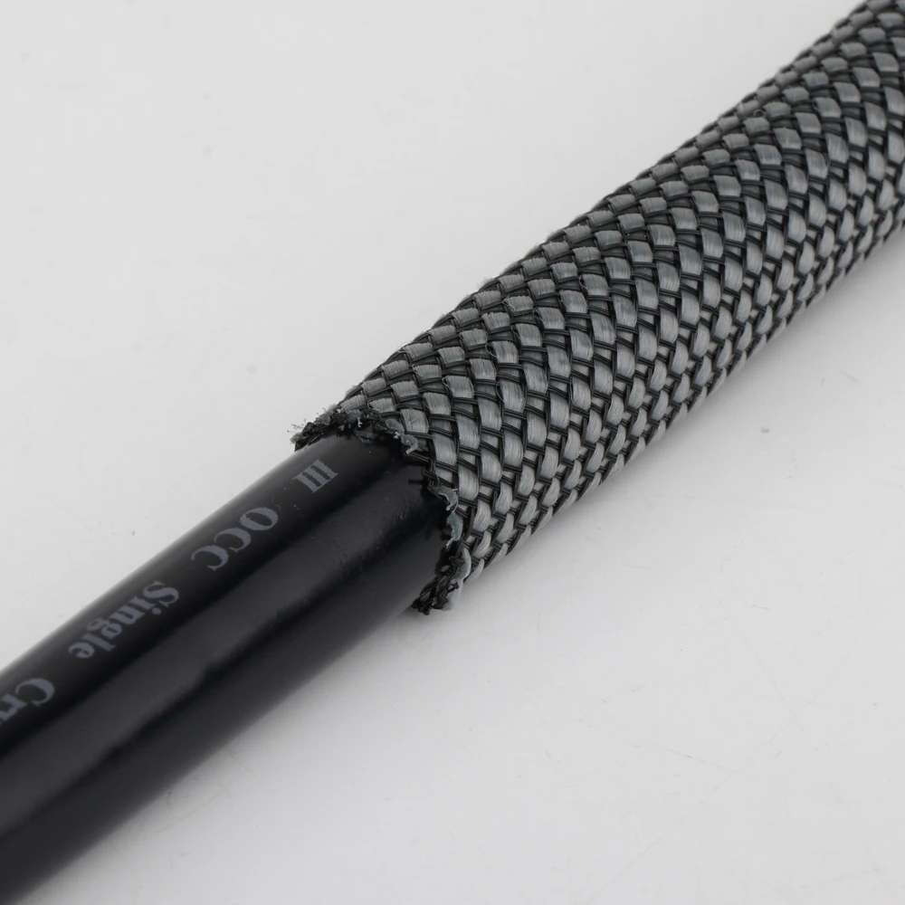 جودة عالية 18 مللي متر شبكة نايلون مضفر التغطيه DIY بها بنفسك سلك الطاقة كابل الأكمام أنبوب الأكمام