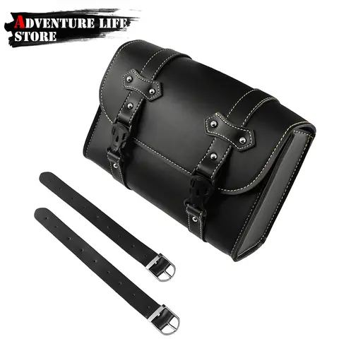 모토 안장 가방 모델 사이드 PU 가죽 수하물 안장 가방 보관 도구 파우치 Harley Sportster XL883 XL1200 Universal xl 883