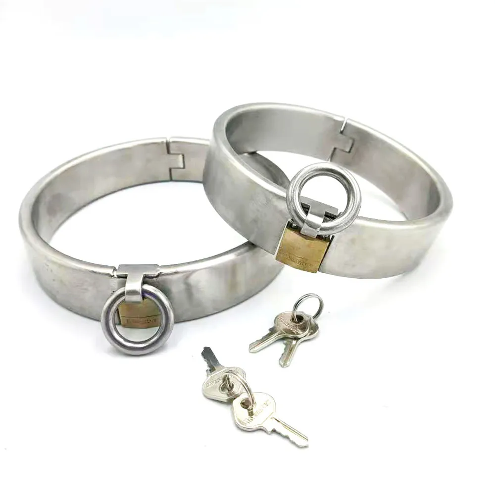 Exquisite 3.2CM High Top Stainless Steel Bondage Neck Ring Posture Collar Necklet With Lock Restraint Adult Bdsm Sex Toy - Image 4