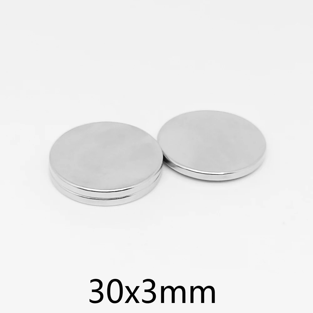 2/5/10/20/30pcs 30x3 mm Strong Cylinder Rare Earth Magnet 30mmX3mm Round Neodymium Magnets 30x3mm Big Disc Magnet 30*3 mm N35