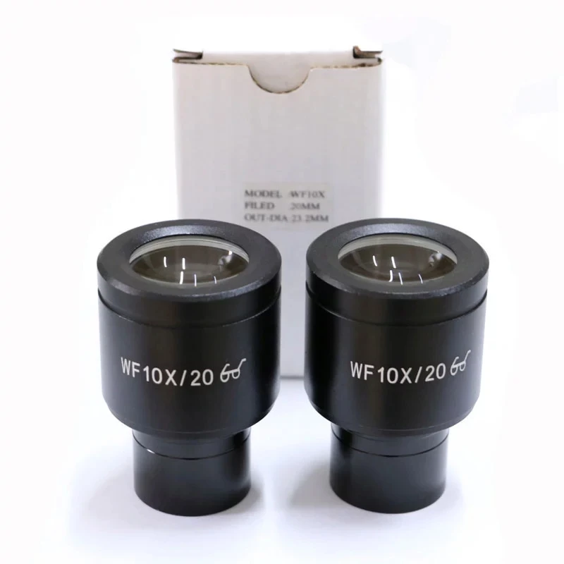 

WF10X/20mm Mounting Size 23.2mm Eyepieces Super Wildfield Optical Lens Microscope Eyepiece for Biological Microscopes