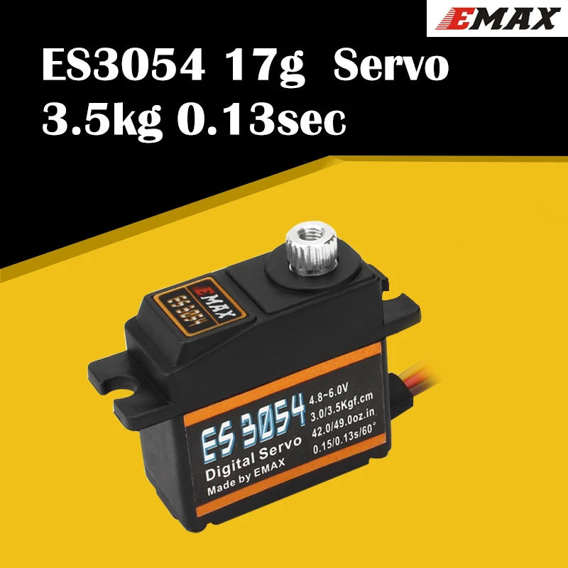 

EMAX ES3054 17g 3,5 кг 0.13sec 23T Металлическая Шестерня цифровой сервопривод для РУ самолета улучшенной версии