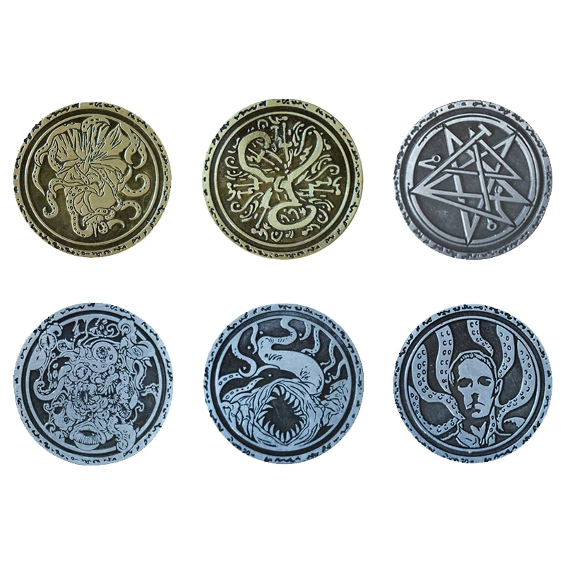 Cthulhu Hastur Nyarlathotep Yog-Sothoth Coins Cthulhu Mythos Young  Metal Coin Limited Version Accessory