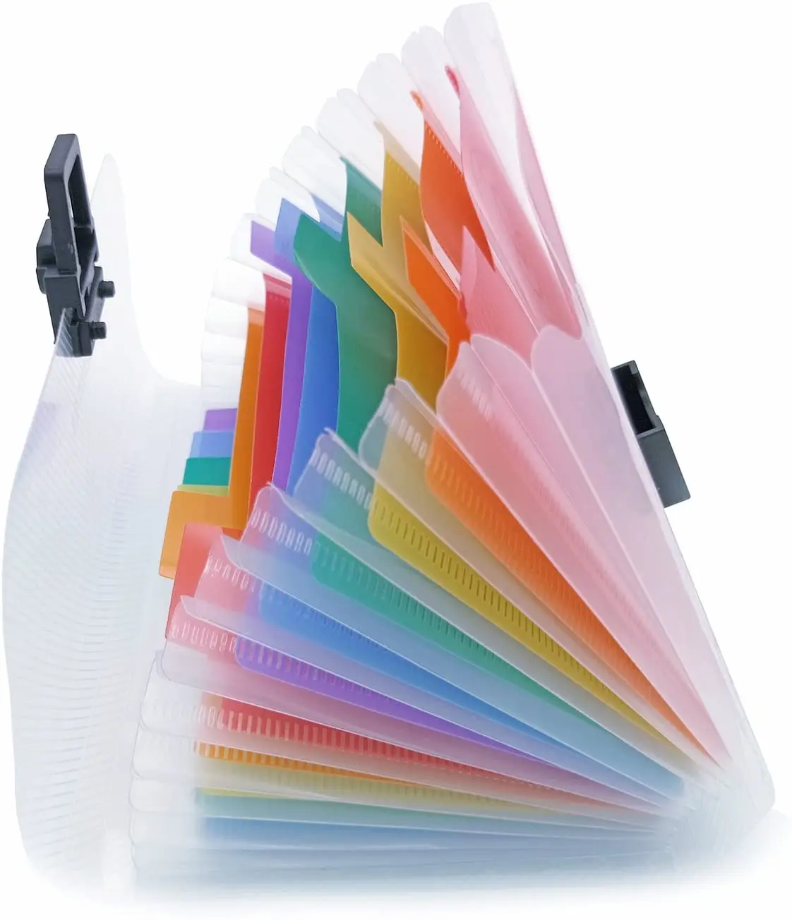 A6 Plastic Draagbare Regenboog Map, 13 Zakken Uitbreidende Bestand Organisator Handtas Met Deksel, Uitbreidbaar Accordeon Organizer Wallet