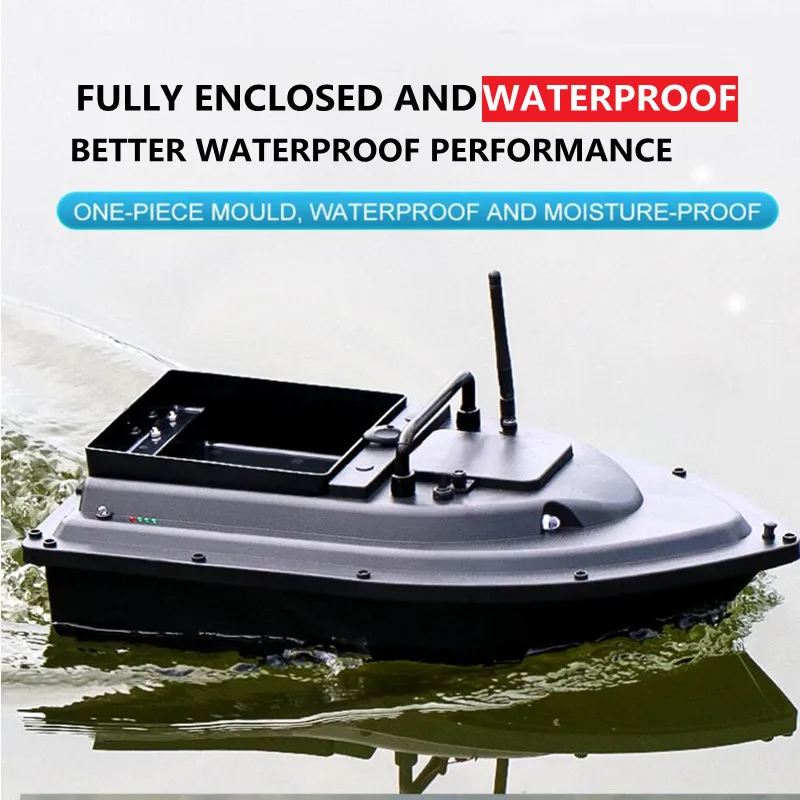เรือตกปลาควบคุมระยะไกล Smart Correction Sonar Fish 500M พร้อมระบบควบคุมความเร็วคงที่ กันน้ำ หมุนได้ 360 องศา ° เรือบังคับวิทยุ Free Control 6 ชั่วโมง