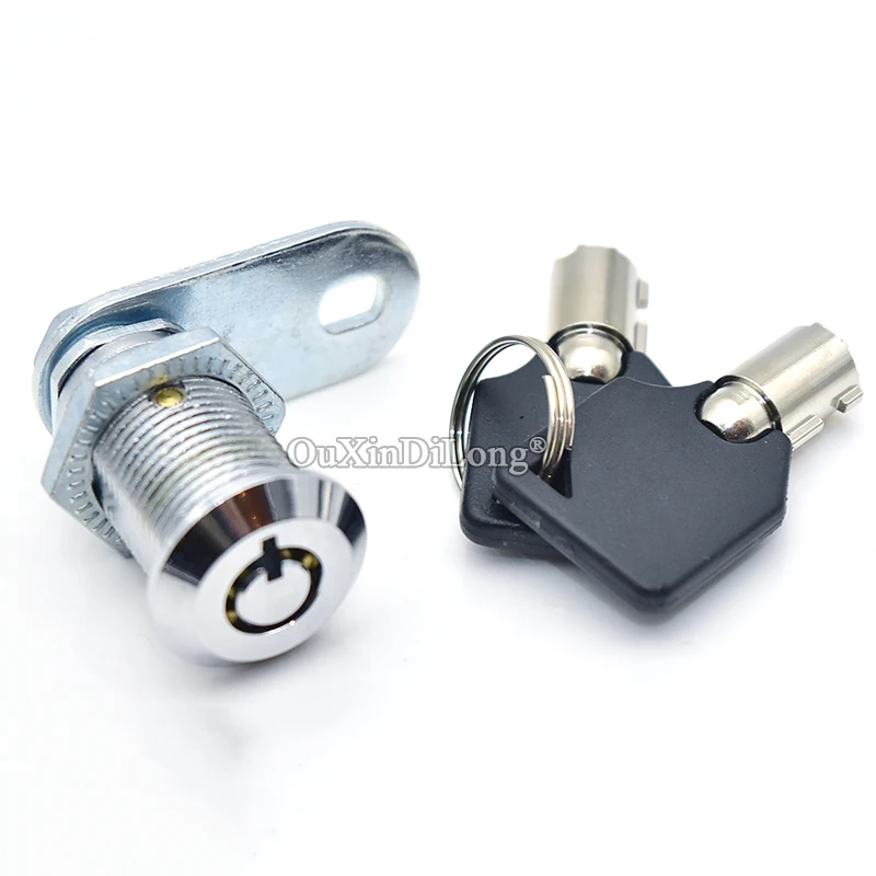 Free Shipping 4PCS Tubular Cam Lock Desk Drawer Toolbox File Cabinet Lock Locker Replacement 16/20/25/30mm