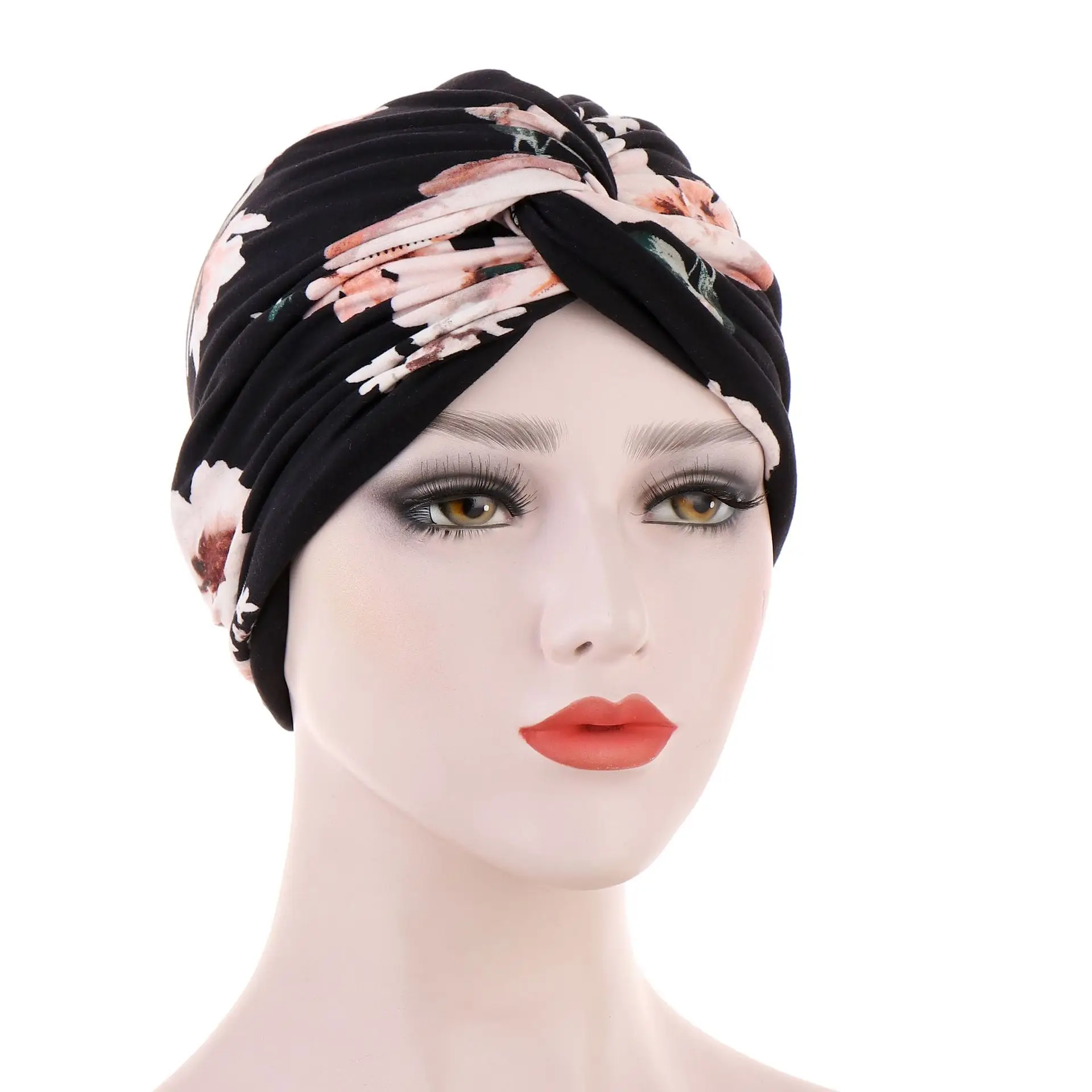 Women Head Scarf Fashion Printed  Bonnet Muslim Cap Turban Female Hat Headscarf Hat Arab Wrap Ethnic Style Headdress