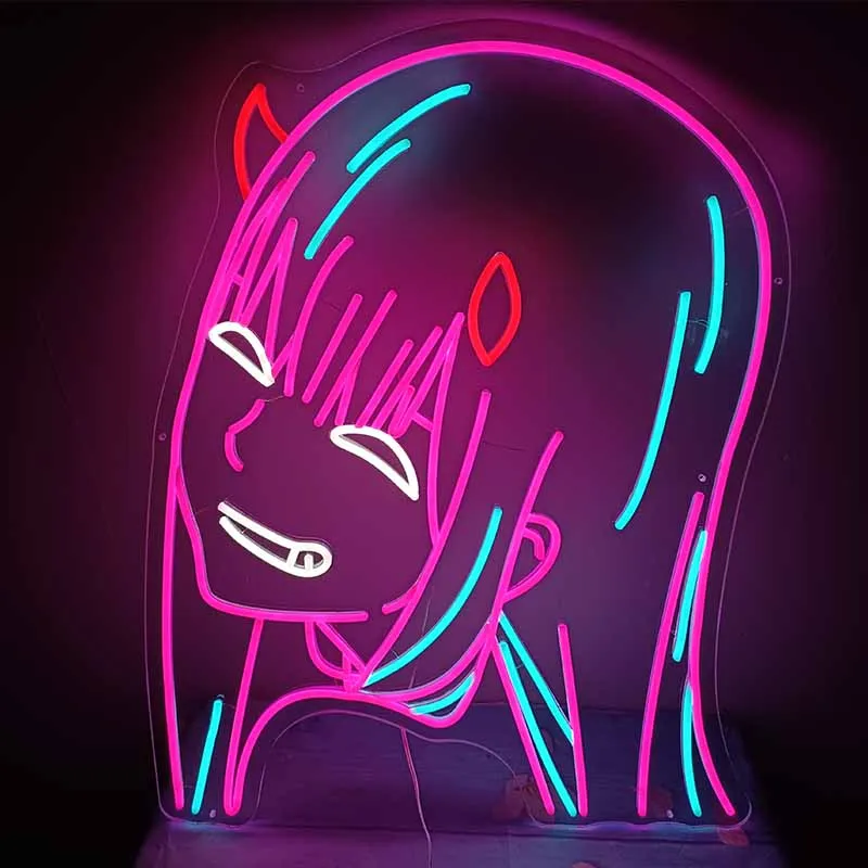 Custom ZERO TWO Neon Sign Logo Led Visual Bar Wall Light Up Sign Neon Decor Neonlamp for Room