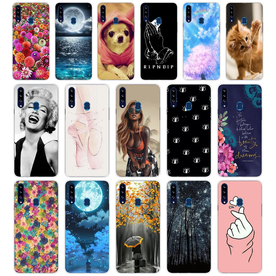 F Case For Samsung Galaxy a20s 20 20E Case cover Silicon soft tpu coque on For Samsung A20s A 20s a207 SM-a207f bumper copas