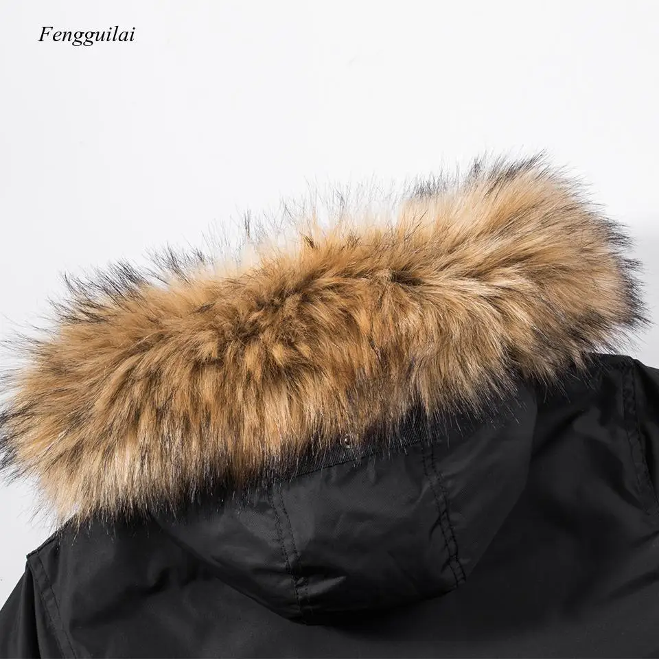 2020 inverno nuovo Casual collo in pelliccia sintetica lungo e spesso Parka giacca cappotto Outwear tasche con cappuccio giacche impermeabili Parka