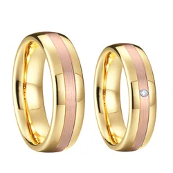 4mm 6mm 8mm Wedding Bands Tungsten carbide rings for men and women Bicolor Lover's Alliance finger ring Marriage jewelry