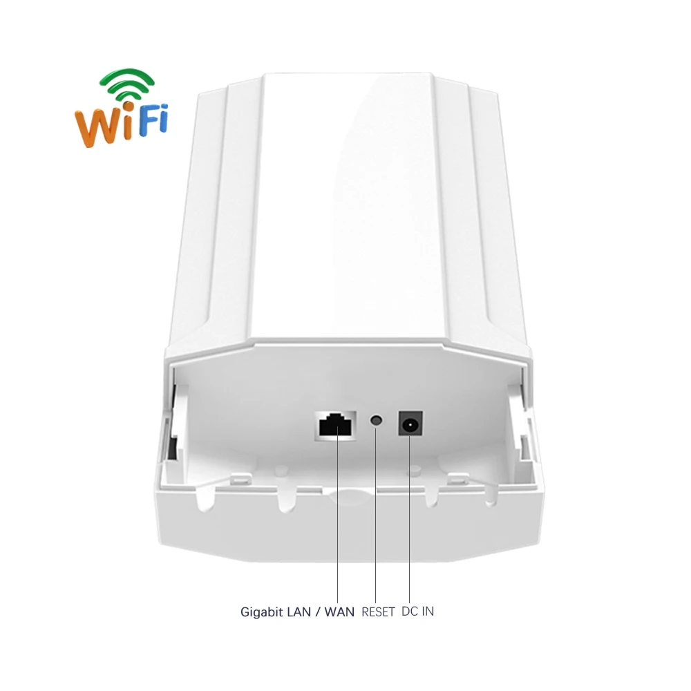 Waterproof Outdoor WiFi CPE 5G 900Mbps Wireless Bridge Point to Point Long Range 10KM AP CPE Router Repeater Extender 24V POE