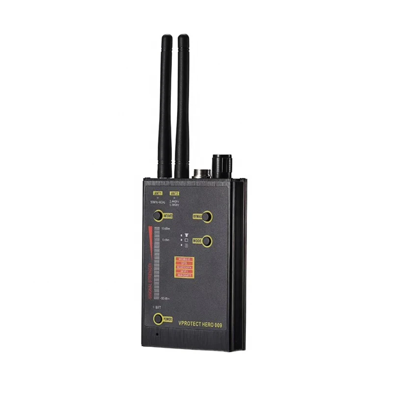 NEW Hero 009 Wireless Signal Detector VHF/UHF Anti-Spy GSM Wifi Scan Finder Magnetic MAG Signal Detector 2022