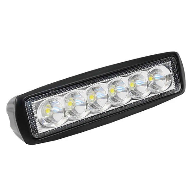 مصابيح الكشافات العالمية القيادة الضباب الطرق الوعرة LED ضوء سيارة العمل 18 واط 12 فولت LED 4WD led الحزم قضيب مصابيح عملي الأضواء #2