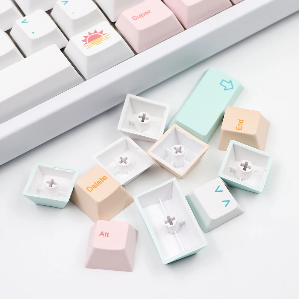 GMK-KEY Coloradas Keycap Cherry Profile For MX Switch GK61 64 108 6.25u/7u Space bar Dye Sublimation Japan Anime Key Cap