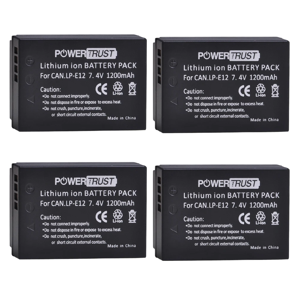 LP-E12 LP E12 LPE12 1200mAh baterie do aparatu do Canon SX70 HS Rebel SL1 EOS-M EOS M2 EOS M10 EOS M50 EOS M100 EOS M200 baterii