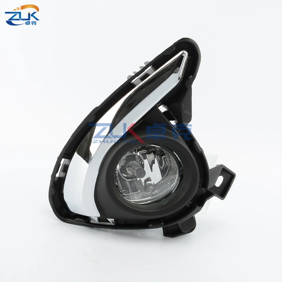 ZUK Car Additional Front Bumper Fog Light Set For Mazda 2 Demio 2015 2016 2017 Upgrade Anti-Fog Reflector Lamp Kit With Harness