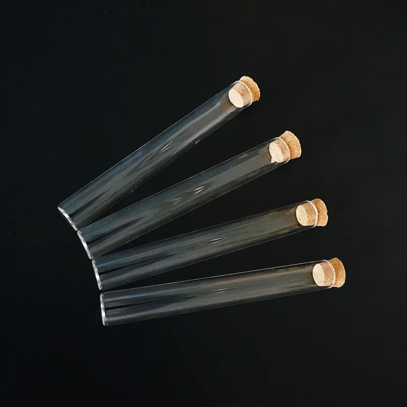 24pcs/lot 13x100mm Laboratory Clear Glass Test Tubes With Corks Caps School Lab Supplies, Wedding Favor Gift Tube