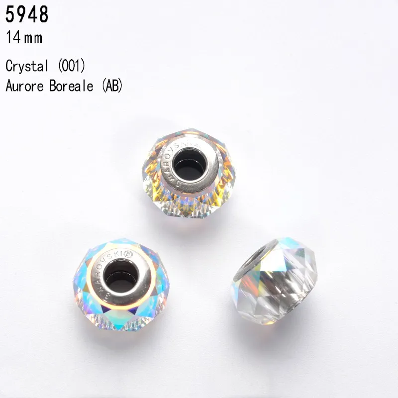 100% Original Crystal From Austria Big Hole Bead 5948 BeCharmed Briolette DIY Findings Accessories