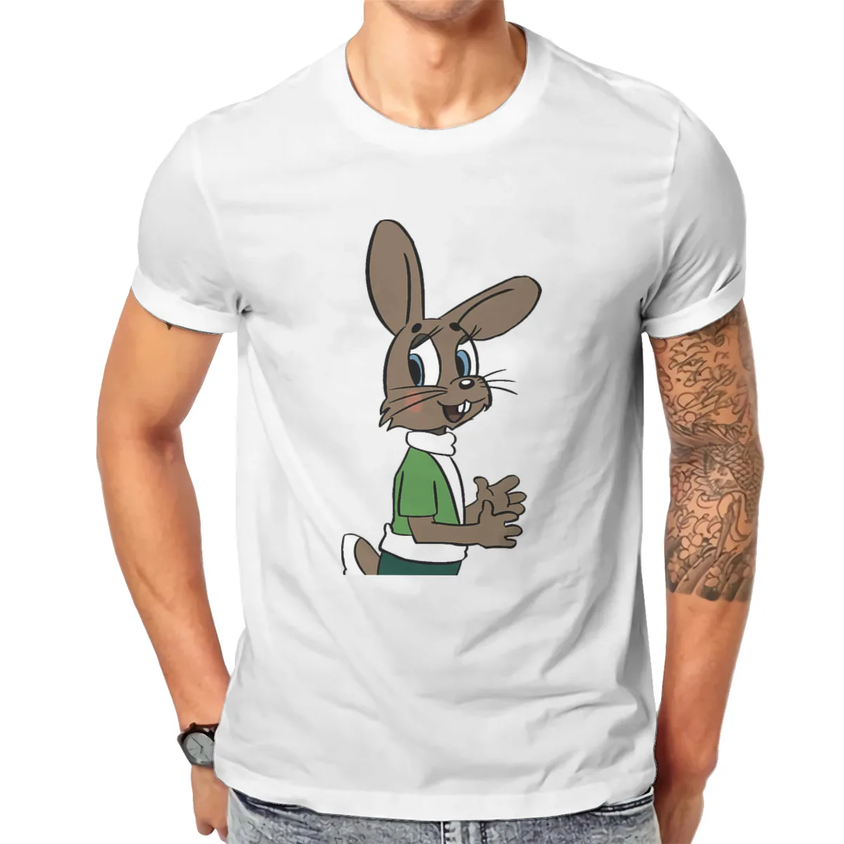 Cute Style TShirt Nu Pogodi Well Just You Wait Wolf Hare Zayats Cartoons Top Quality Gift Clothes  T Shirt Short Sleeve Hot Sale