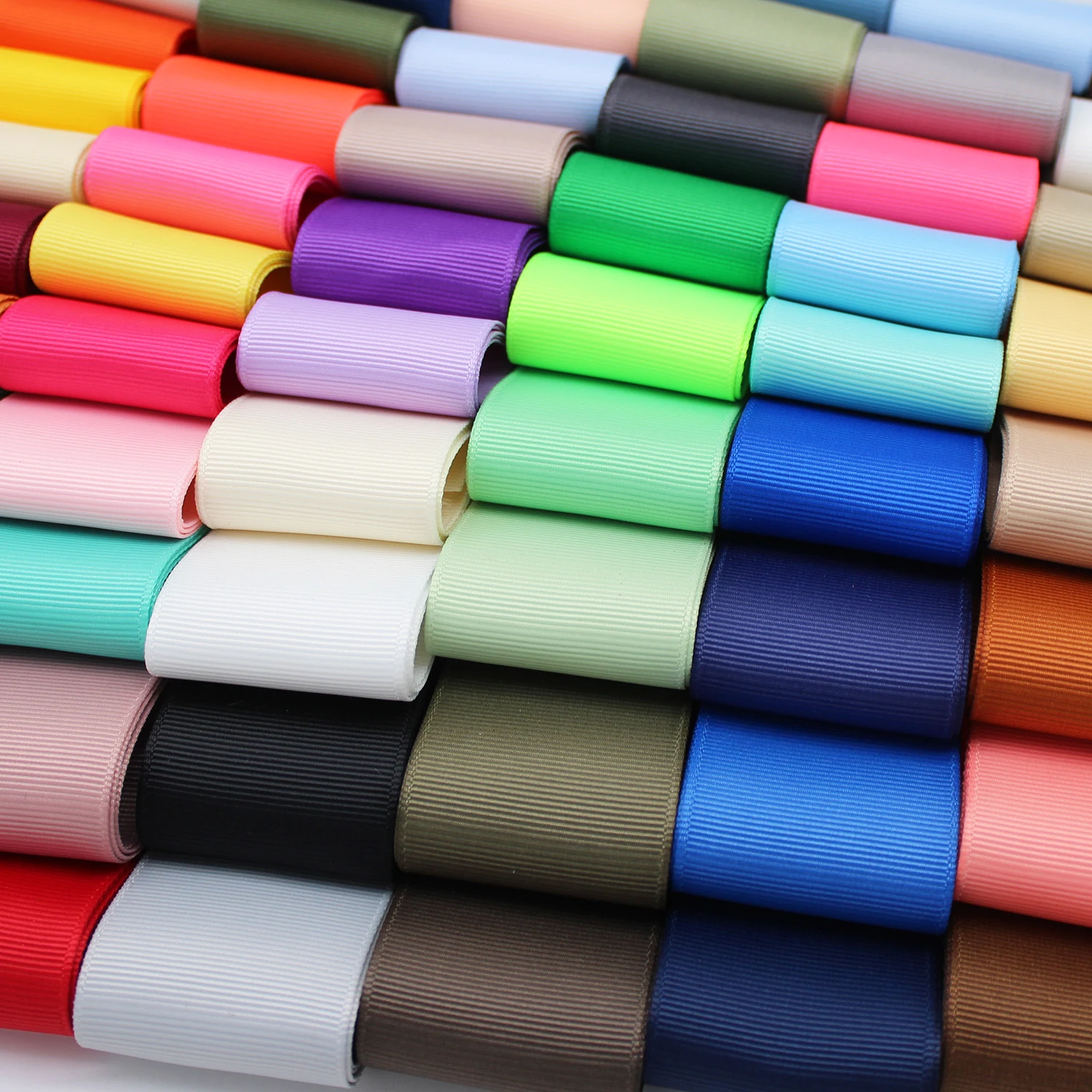 5 Meter Many Color Grosgrain Ribbon Polyester Tapes For DIY  Decoration Crafts Accessories 1/4\