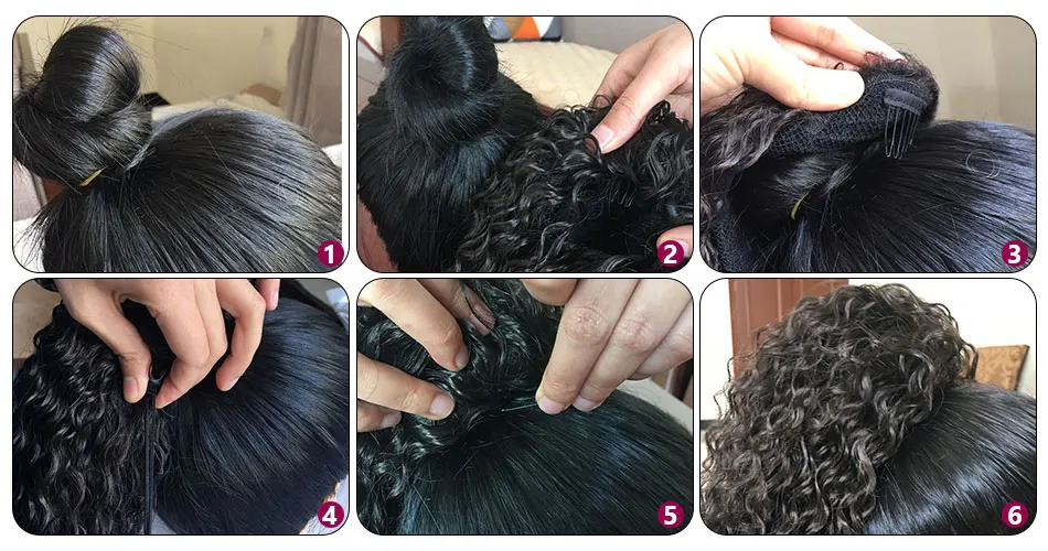 Blice Synthetic Drawstring Ponytail Hair Pieces Ponytail Kinky Straight Hair Extensions Kanekalon Hair With Combs Warp Ponytail