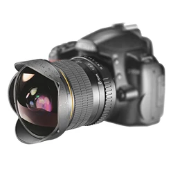 Glory Star 8mm F/3.0 Ultra Wide Angle Fisheye Lens for Nikon DSLR Camera D3100 D3200 D5200 D5500 D7000 D7200 D800 D700 D90 D7100