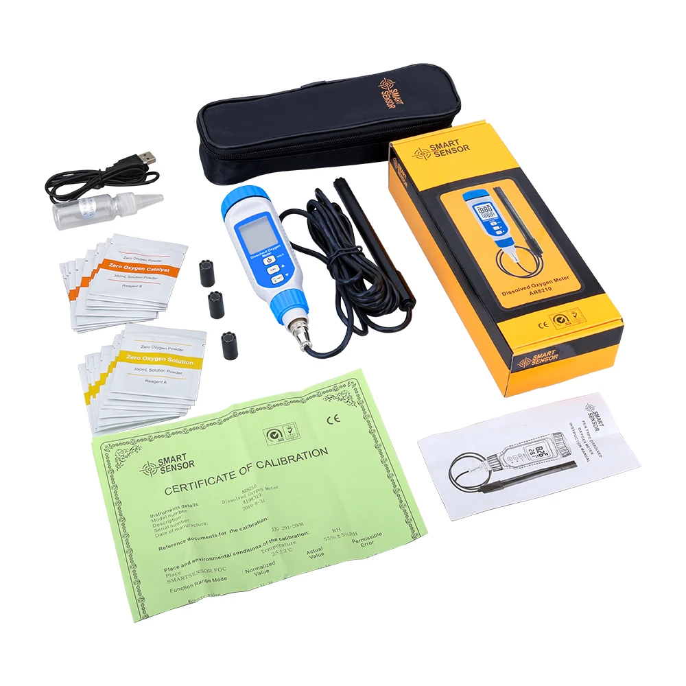 Digital Dissolved Oxygen Meter Water Quality Tester Portable Oxygen Analyzer pen Type Water Oxygen Contents Detector