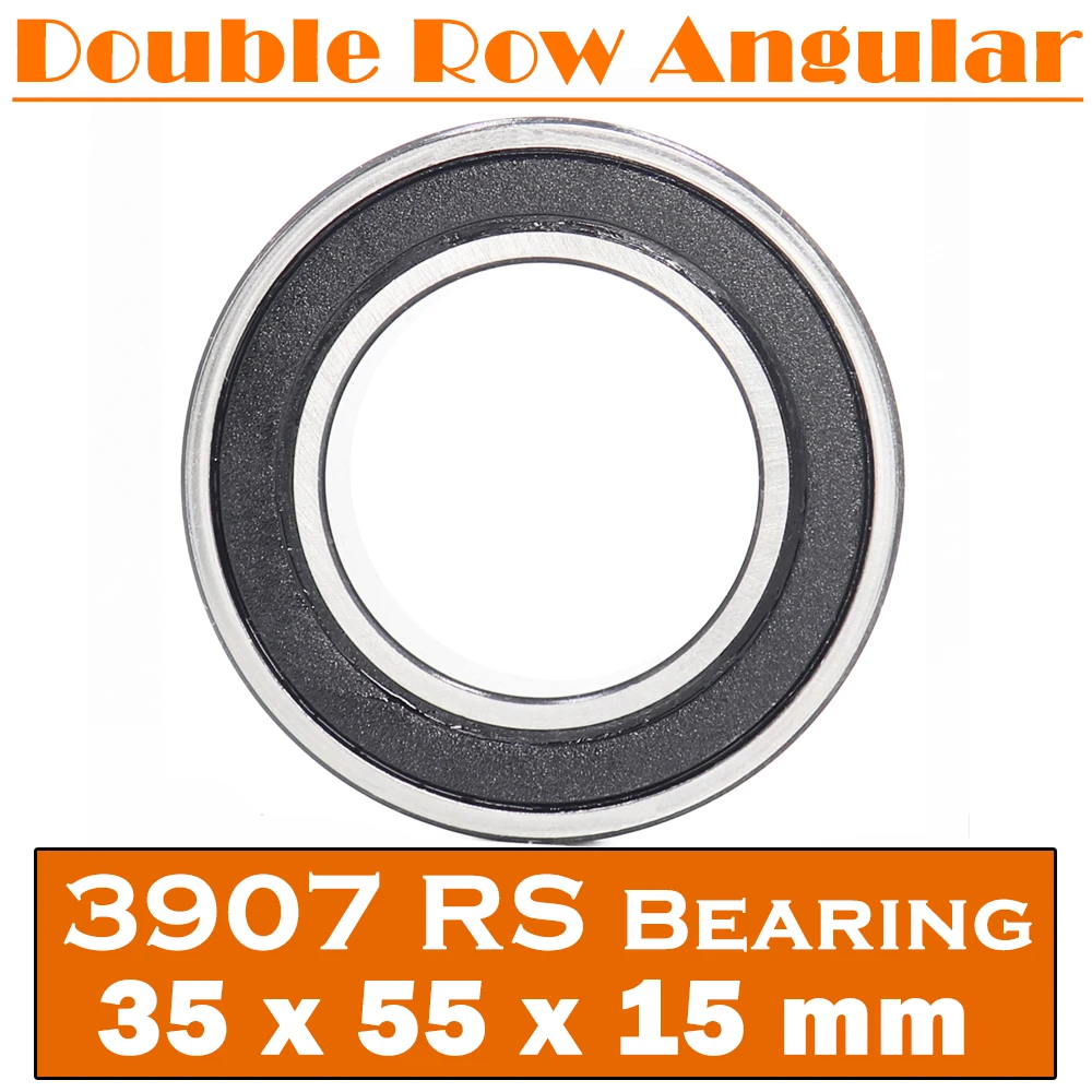 3907 2RS Bearing 35*55*15 mm ( 1 PC ) 3907-2RS Double Row Sealed 3907 RS Angular Contact Ball Bearings