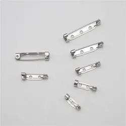 10pcs Stainless Steel  Safety Pin  Back Bar Pin DIY Brooch Base Badge Holder Brooch Pins DIY Jewelry Finding