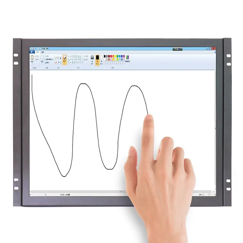 Imagem -02 - Zhixianda Fábrica Desktop Montagem na Parede 17 Polegada Industrial Quadro Aberto Lcd Toque Capacitância Monitor de Alta Qualidade